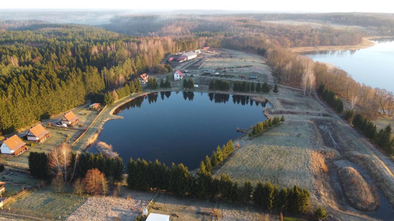 Mieszkanie nad jeziorem Rydzówka+prywatny staw+plaża+Mazury Srokowo Exterior foto