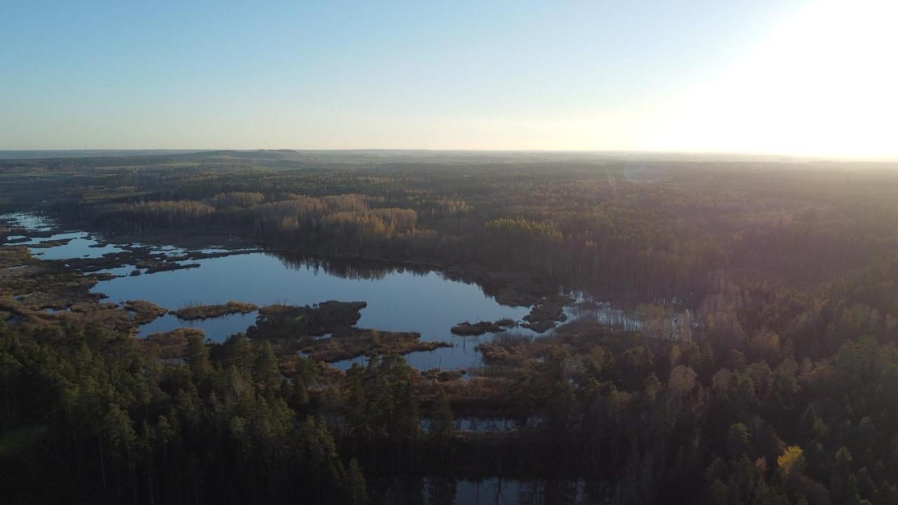 Mieszkanie nad jeziorem Rydzówka+prywatny staw+plaża+Mazury Srokowo Exterior foto