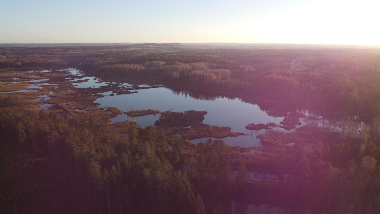 Mieszkanie nad jeziorem Rydzówka+prywatny staw+plaża+Mazury Srokowo Exterior foto