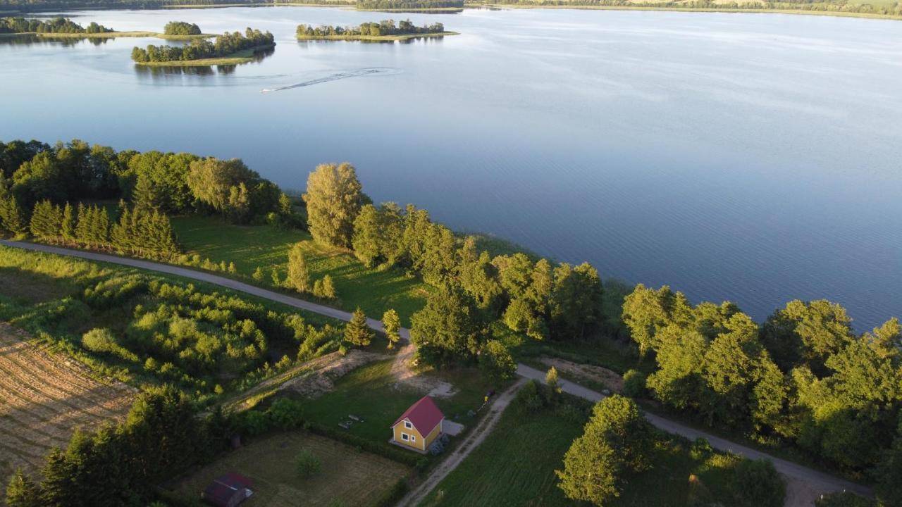 Mieszkanie nad jeziorem Rydzówka+prywatny staw+plaża+Mazury Srokowo Exterior foto